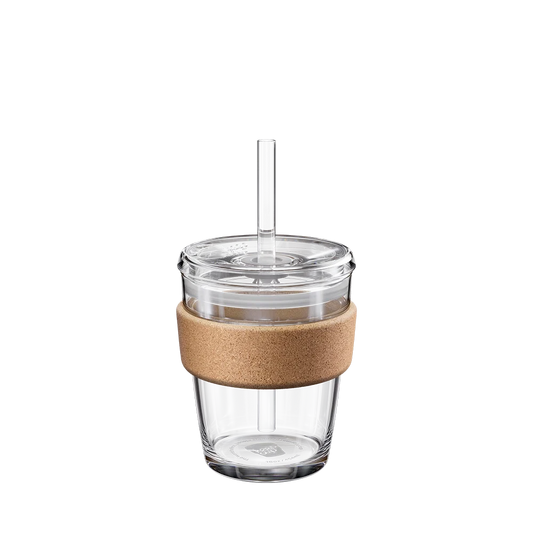 KeepCup Cold Cup M-12oz Or L-16oz, With A Cork Band & A Coffee Straw
