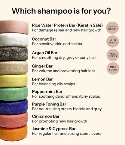 COOKI Shampoo Bar With Tin 65g, Cinnamon Fragrance For Volume & Hair Growth