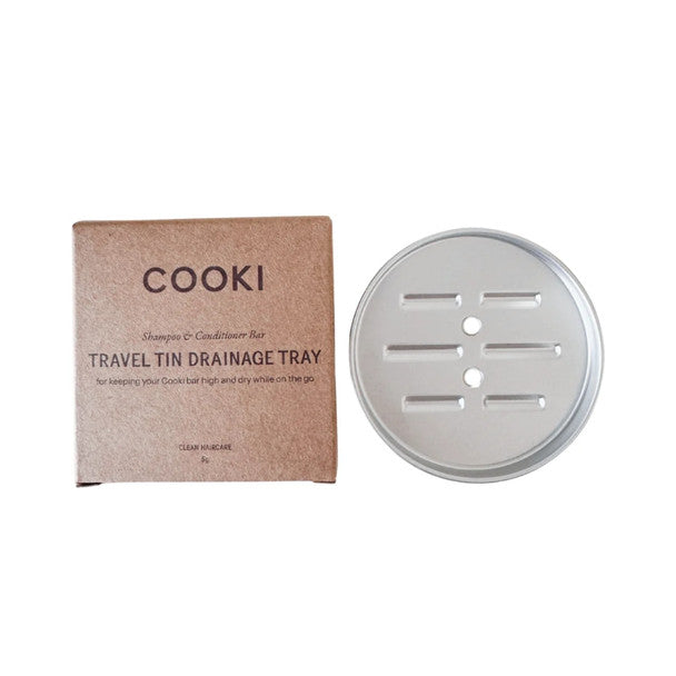 COOKI Travel Tin Drainage Tray, Suits Shampoo & Conditioner Bar