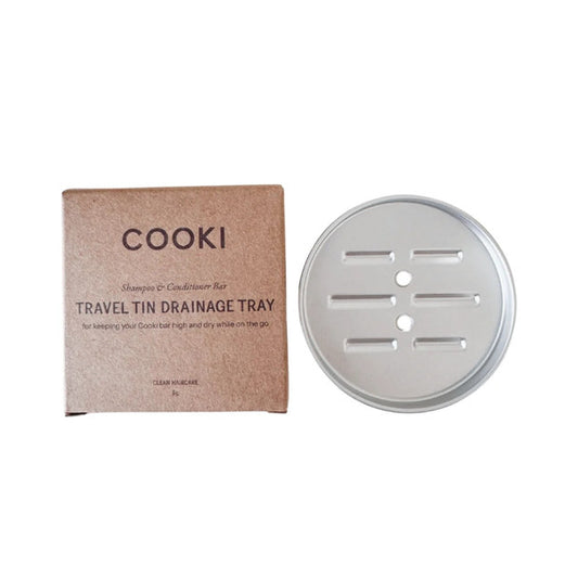 COOKI Travel Tin Drainage Tray, Suits Shampoo & Conditioner Bar