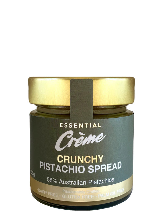 Essential Creme Crunchy Australian Pistachio Spread 225g, Free From Artificial Flavours & Colours