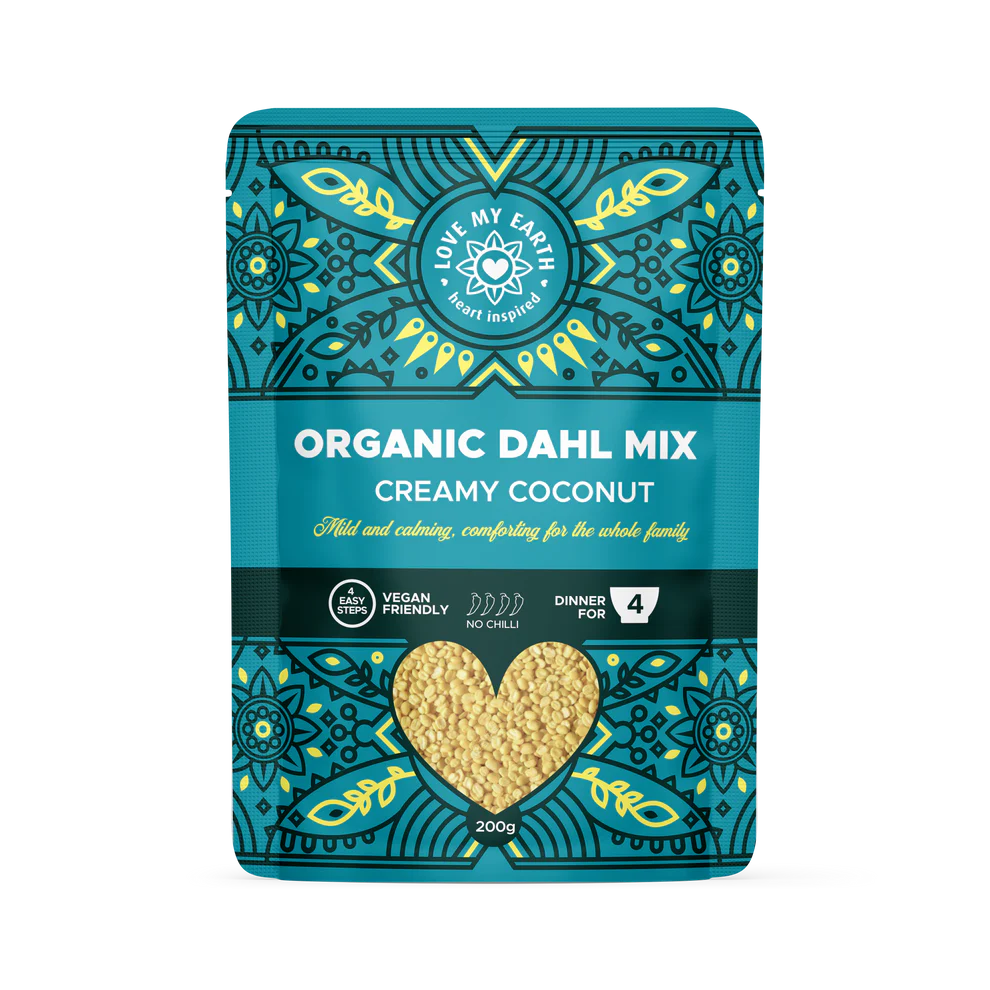 Love My Earth Organic Dahl Mix 200g, Creamy Coconut Mild & Calming