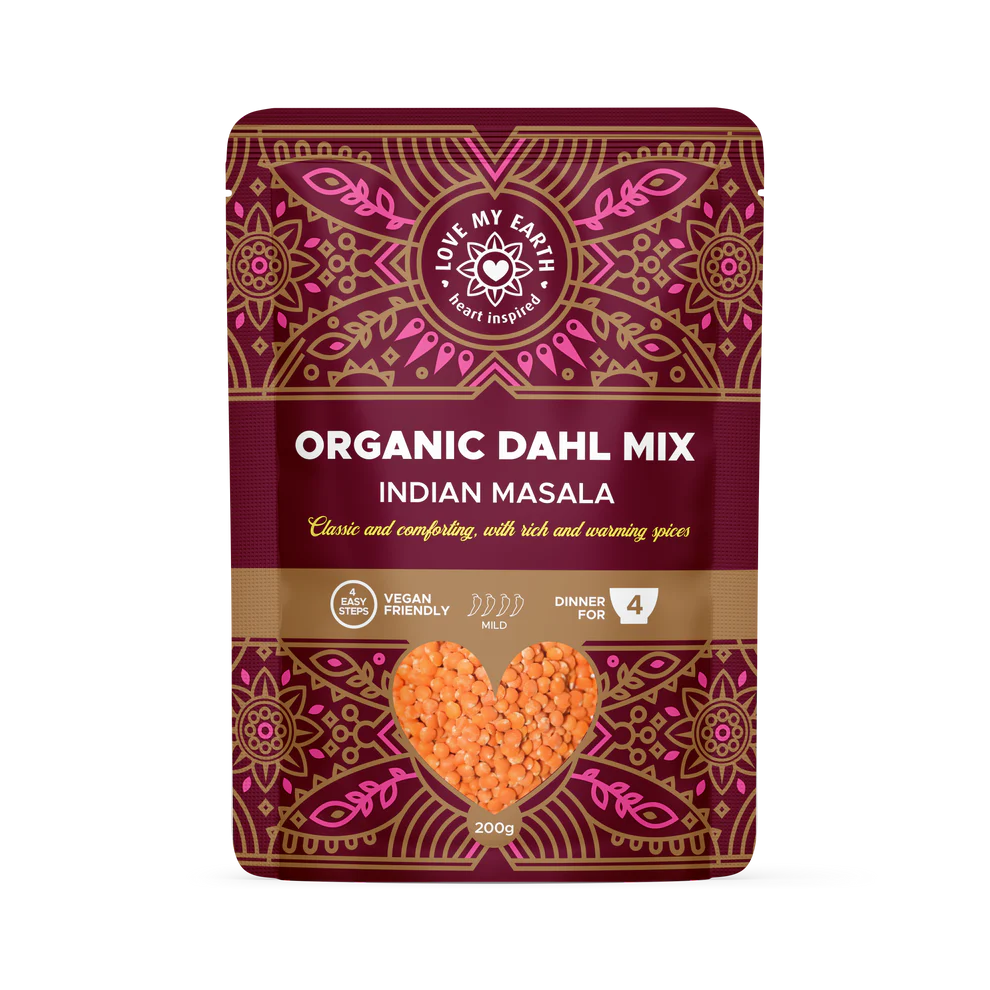 Love My Earth Organic Dahl Mix 200g, Indian Masala Classic & Comforting