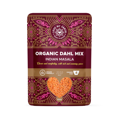 Love My Earth Organic Dahl Mix 200g, Indian Masala Classic & Comforting