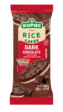 Kupiec Rice Cakes With Dark Chocolate 60g, A Perfect Healthy Snack