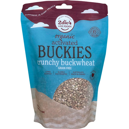 2Die4 Live Foods Certified Organic Activated Buckies 300g, Ready To Eat!
