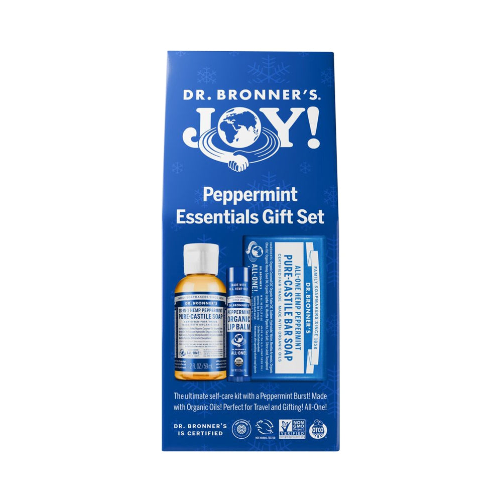 Dr. Bronner’s Joy Essentials Gift Pack Peppermint 1 Pack, Refresh & Revive