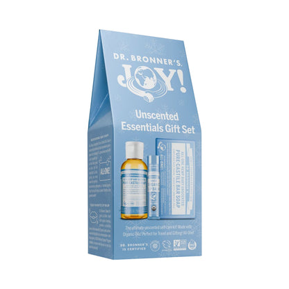 Dr. Bronner’s Joy Essentials Gift Pack Unscented 1 Pack, Gentle For All
