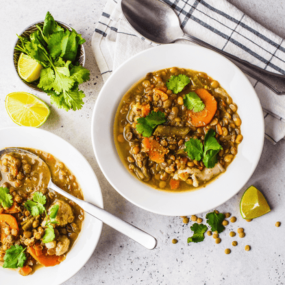 Dahl OR Curry Of The Day 355mL, 475mL Or 945mL, Served With Organic Brown Rice