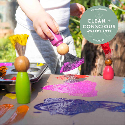 Eco Max Paintee Peeps, Plastic Free Paint Brushes