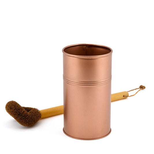 Eco Max Toilet Brush Holder Copper, 100% Natural & Plastic Free (Brush Not Included)