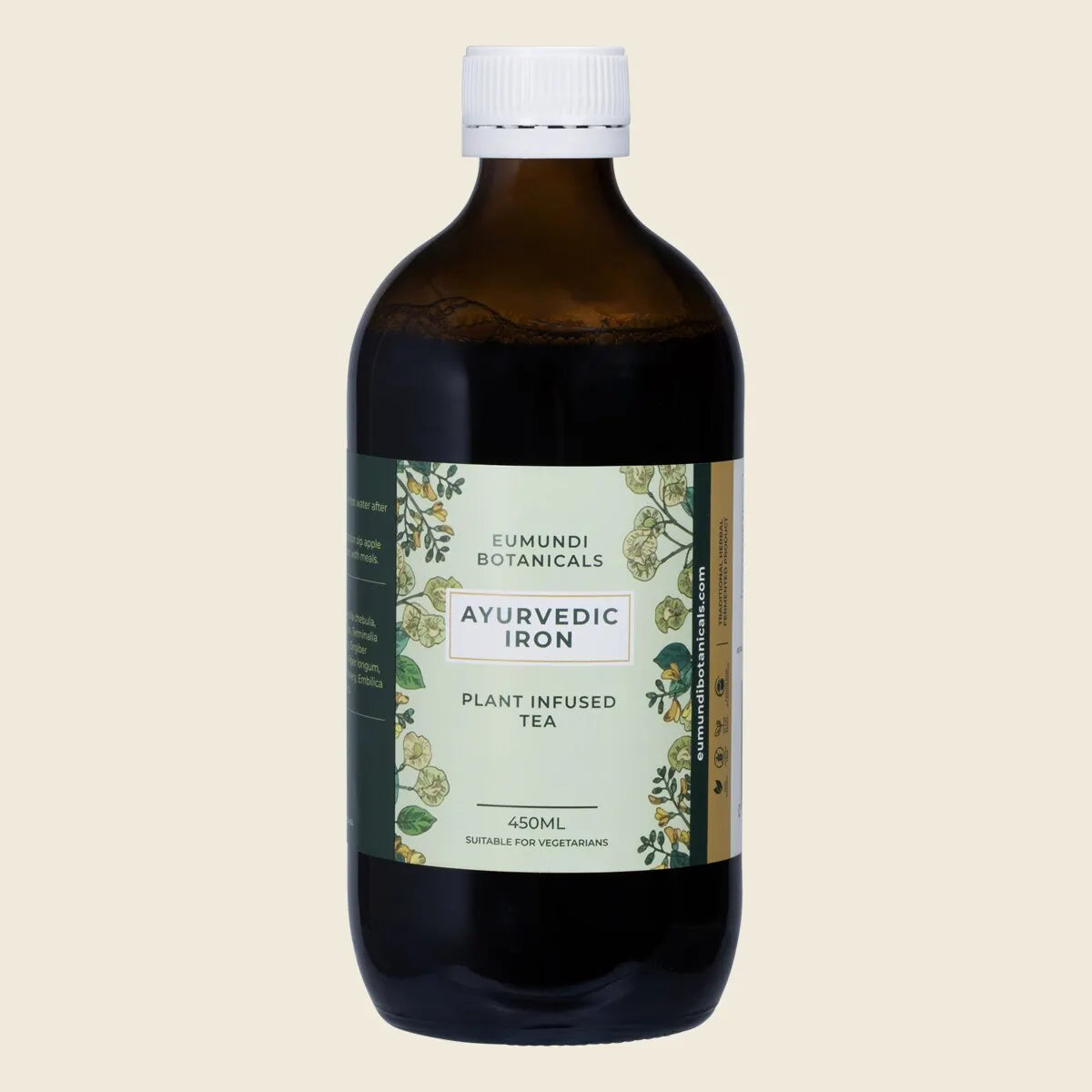 Eumundi Botanicals Ayurvedic Iron Plant Infused Tea 450mL, Iron From Plants