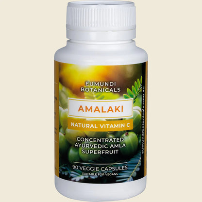 Eumundi Botanicals Amalaki Natural Vitamin C 90 VCapsules, Natural Vitamin C