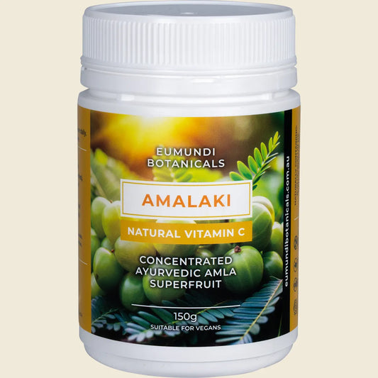 Eumundi Botanicals Amalaki Natural Vitamin C Powder 150g, Concentrated Amla Ayurvedic Superfruit