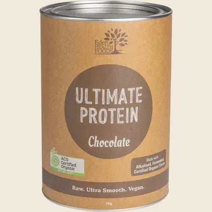 Eden Health Foods Ultimate Protein Organic Sprouted Brown Rice 400g Or 1kg, Chocolate Flavour