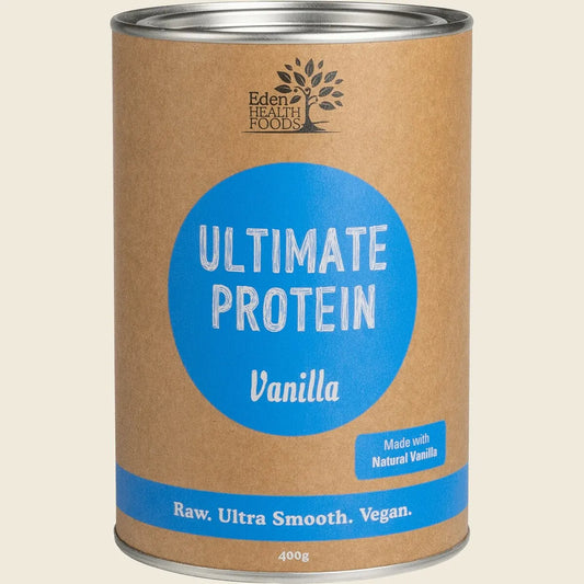 Eden Health Foods Ultimate Protein Organic Sprouted Brown Rice 400g Or 1kg, Vanilla Flavour