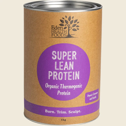Eden Health Foods Super Lean Protein Organic Thermogenic Protein Powder 400g Or 1kg, Cinnamon & Vanilla Flavour
