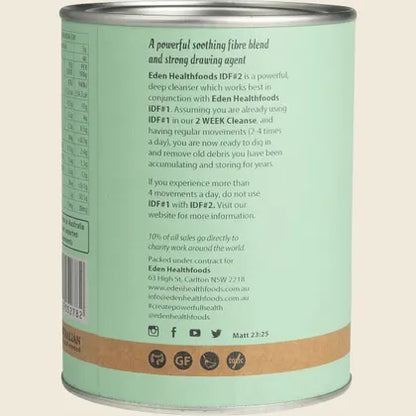 Eden Health Foods IDF#2 Gut D-Tox Week 2 200g, Powerful Cleanser