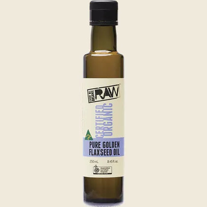 Every Bit Organic Raw Certified Organic Cold Pressed Flaxseed Oil 250mL, Golden Flaxseed