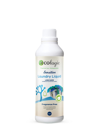 Ecologic Laundry Liquid 1L, Sensitive Fragrance Free
