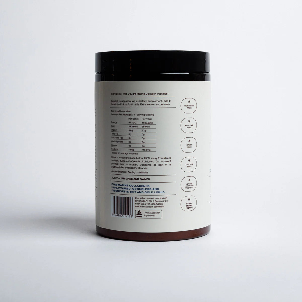 Etre Health Glow & Beauty Wild Marine Collagen 200g, For Skin Hair Nails & joints