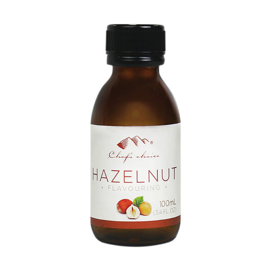 Chef's Choice Hazelnut Flavouring 100mL, Perfect For Drinks & Desserts