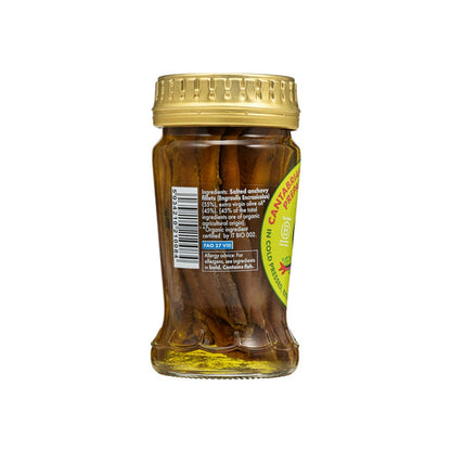 Fish 4 Ever Anchovies in Organic Olive Oil 95g, Glass Jar Best Before 30.11.2026 / 20% Discount