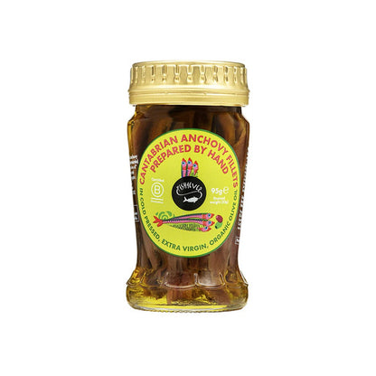 Fish 4 Ever Anchovies in Organic Olive Oil 95g, Glass Jar Best Before 30.11.2026 / 20% Discount