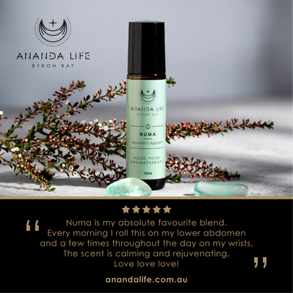 Ananda Life Numa Spiritual Calming Pulse Point Aromatherapy Roller 10mL, To Support Women At Every Stage Of Their Life