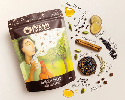 The Fresh Chai Co. Fresh Sticky Chai Original Blend 125g, 250g Or 1Kg, Blended To Perfection