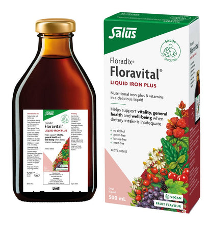 Floradix Floravital Herbal Liquid Iron Plus 250mL Or 500mL, Oral Liquid