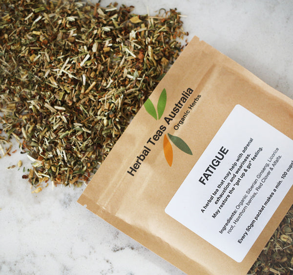 Herbal Teas Australia Fatigue Tea 50g, For The "Get Up & Go" Feeling