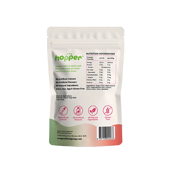 Hopper Gluten Free Natural Festive 100's & 1000's 100g, No Artificial Colours Or Flavours