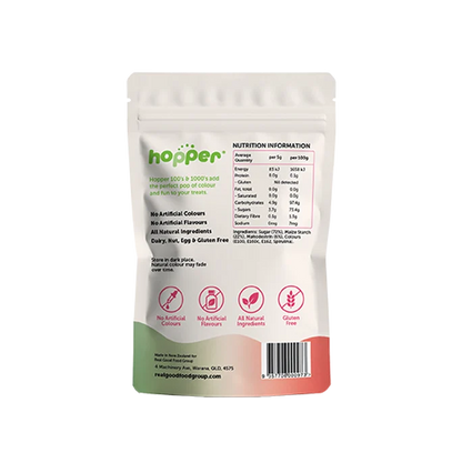 Hopper Gluten Free Natural Festive 100's & 1000's 100g, No Artificial Colours Or Flavours