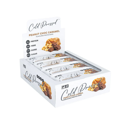 Fibre Boost Cold Pressed Protein Bar Single or Box of 12, Peanut Choc Caramel Flavour