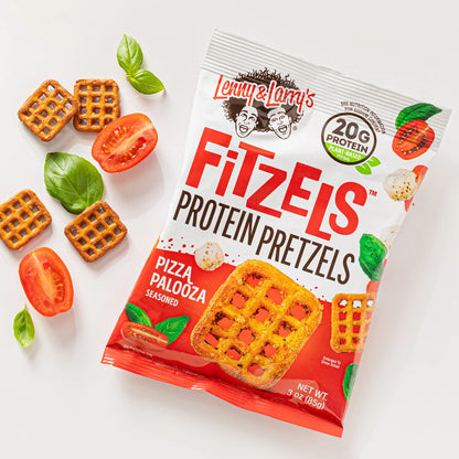 Lenny & Larry's Fitzels Protein Pretzels 85g, Pizza Palooza Flavour