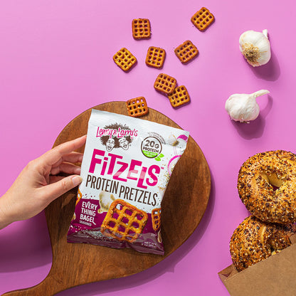 Lenny & Larry's Fitzels Protein Pretzels 85g, Everything Bagel Flavour