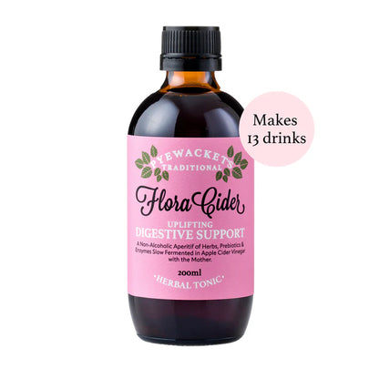 Pyewacket's Traditional Flora Cider Herbal Tonic 200mL Or 500mL, Digestive Support & Uplifting