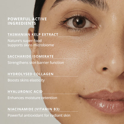 Three Warriors Radiant Complexion Serum 60mL, Face Tan Serum Infused With Hyaluronic Acid, Marine Collagen & Niacinamide