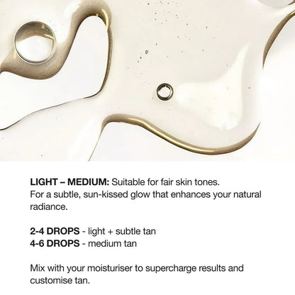 Three Warriors Hydrabronze Light to Medium Tanning Drops 30mL, Supercharge Your Skin