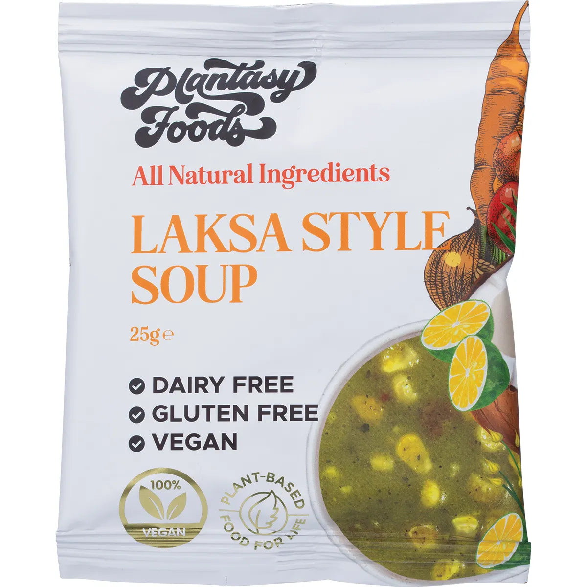 Plantasy Foods The Good Soup 25g Sachet, Laksa with Kaffir Lime & Coconut Flavour