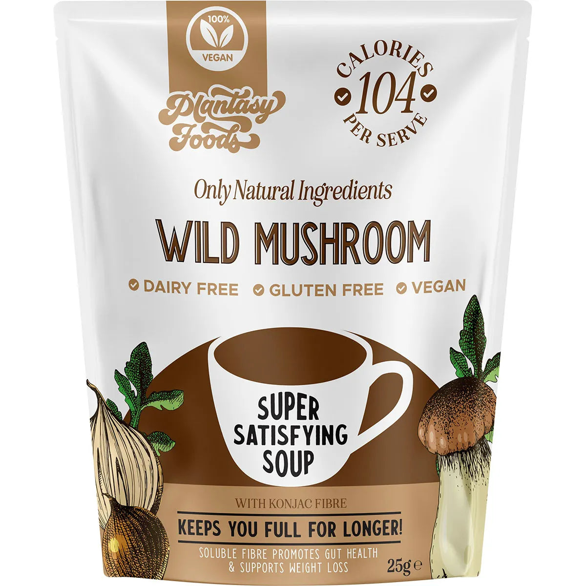 Plantasy Foods The Good Soup 25g Sachet, Wild Mushroom Flavour