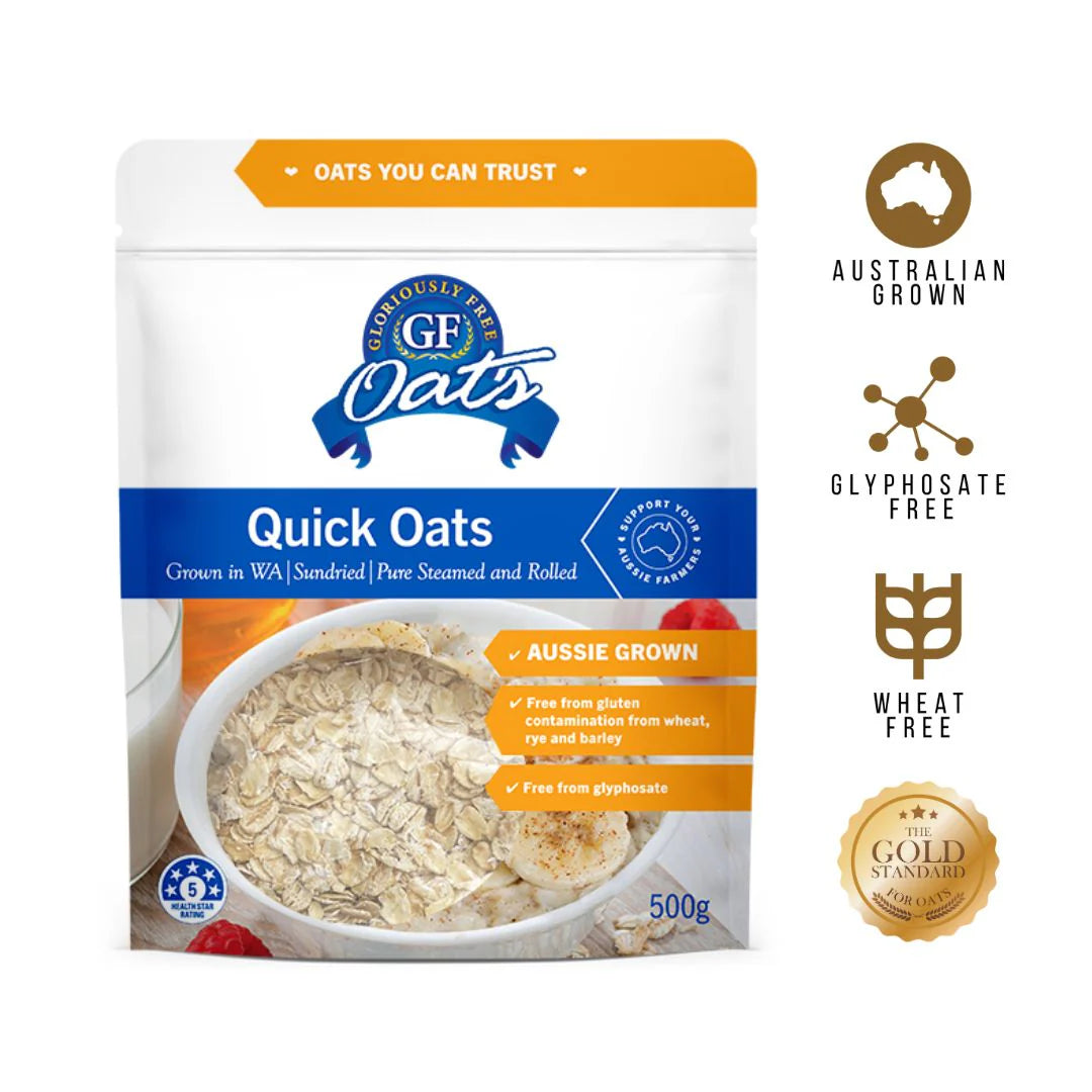 Gloriously Free Aussie Grown Quick Oats 500g, 1kg Or 2kg, Grown In WA
