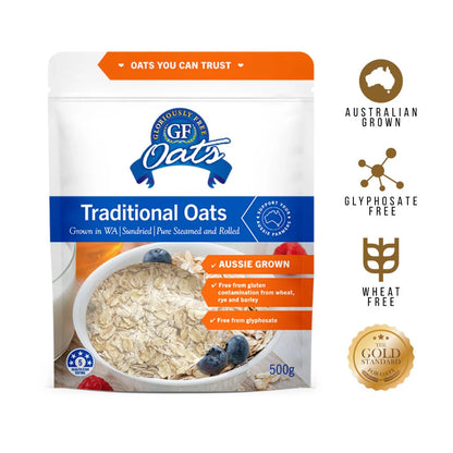Gloriously Free Traditional Aussie Oats 500g, 1kg Or 2kg, Grown In WA