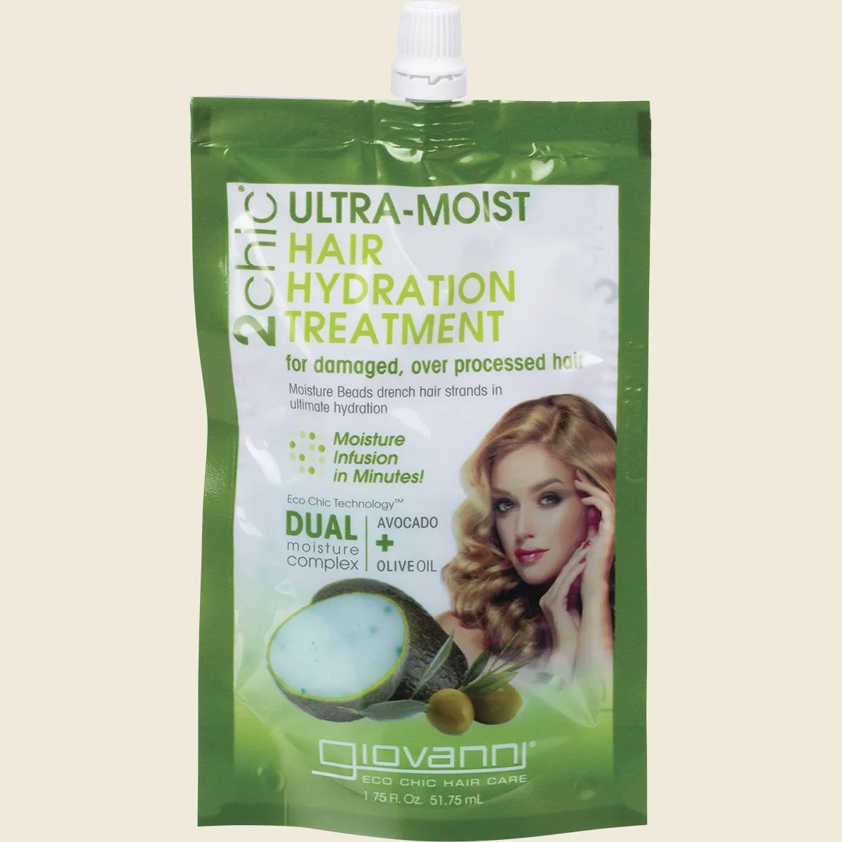 Giovanni 2chic Ultra-Moist Hair Hydration Treatment 51ml, Deep Moisture Rescue