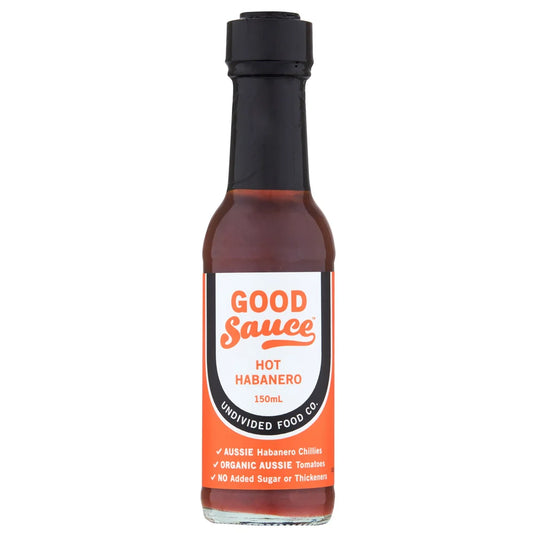 Undivided Food Co. GOOD Sauce™ Hot Habanero 150mL, Spice Up Your Meals