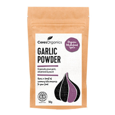 Ceres Organics Garlic Powder 50g, Certified Organic; Dehydrated & Ground