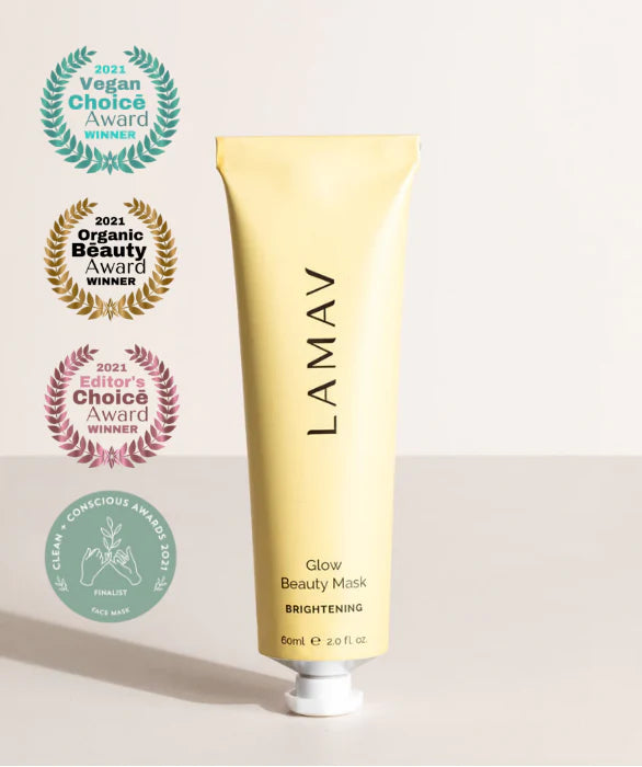 LAMAV Glow Beauty Mask 60mL, With Turmeric & Vitamin C