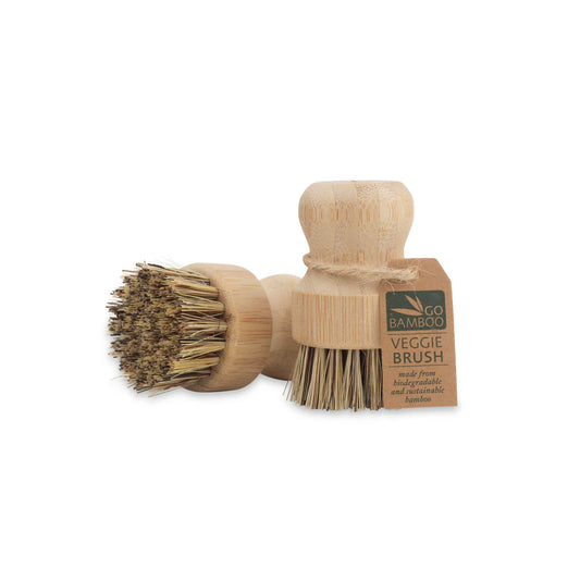 Go Bamboo Veggie Brush, Perfect For Scrubbing Potatoes