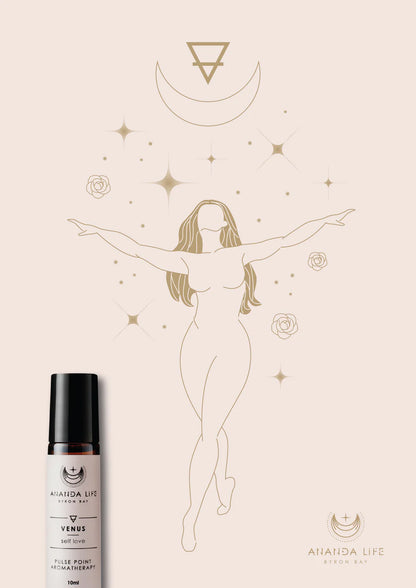 Ananda Life Venus Spiritual Inner Balance Pulse Point Aromatherapy Roller 10mL, Dispel Negativity & Restore Harmony